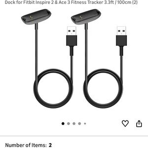 Fitbit Black Charging Dock for Inspire 2 & Ace 3